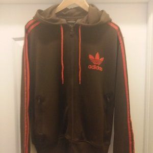 Adidas Originals Brown hoody Zip up